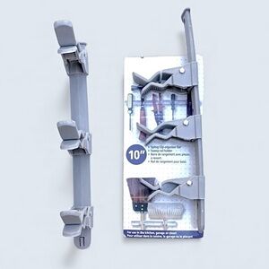 ✨Free Add On✨ Set of 2 Organizer Bars 10”  Spring-Grip Grey